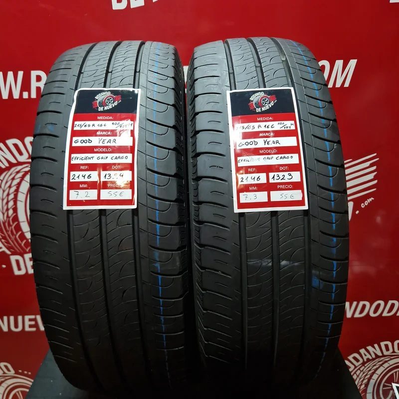 2x 215/65 R16C 106/104H Neumáticos GoodYear 7.2/7.3 mm DOT 1324/1323 [R. 2146]