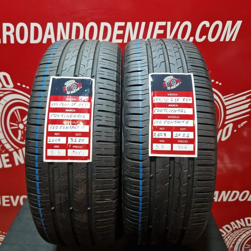 2x 185 50 R 16 81H Neumáticos Continental 5.5/5.8 mm DOT 3120/2621 [R. 2108]