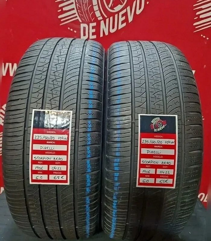 2x 235/50 R20 104W Neumáticos PIRELLI 6 mm DOT 0422 [R. 1906]