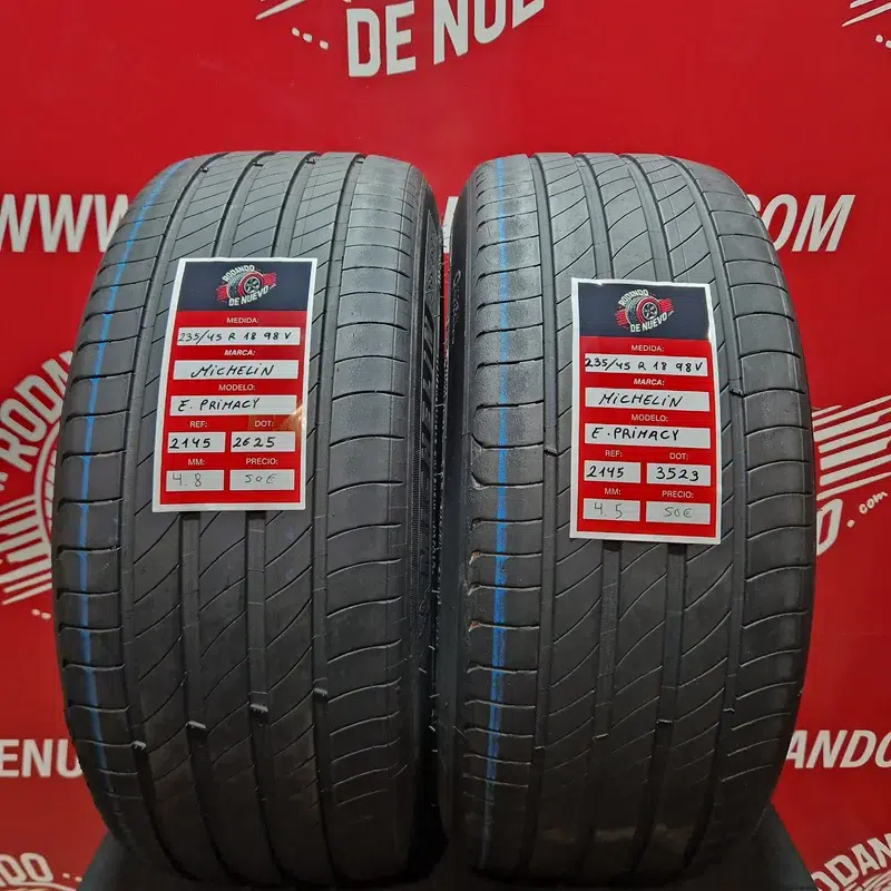 2x 235 45 18 98V Neumáticos Michelin 4.8/4.5 mm DOT 2625/3523 [R. 2145]