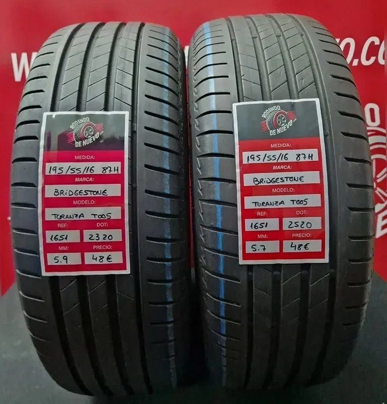 2x 195 55 16 87H NEUMÁTICOS BRIDGESTONE [R. 1651]