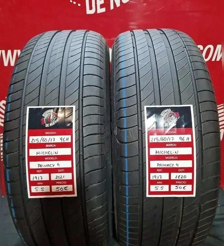 2x 215 60 17 96H Neumáticos MICHELIN 5.5 mm DOT 2021/1820 [R. 1917]