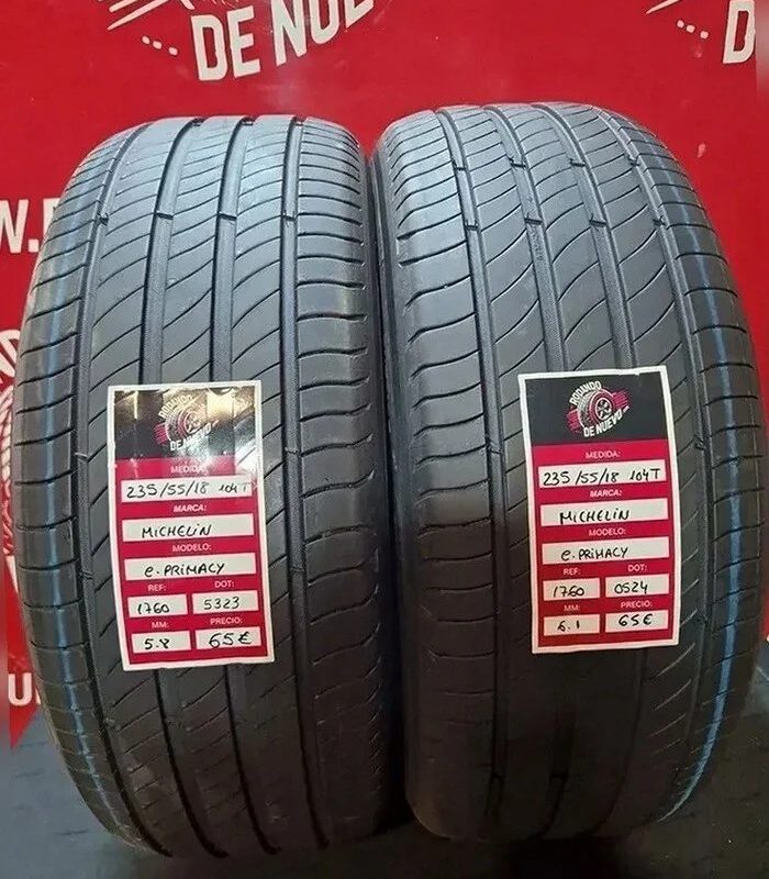 2x 235 55 18 104T Neumáticos Michelin 5.8/6.1 mm DOT 5323/0524 [R. 1760]