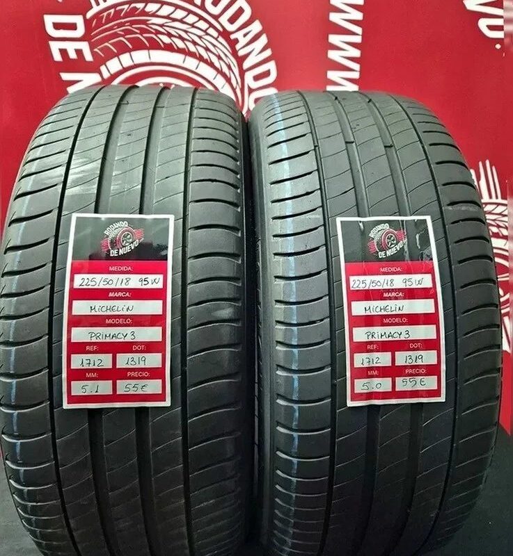 2x 225 50 18 95W MICHELIN NEUMÁTICOS 5.1/5 mm DOT 1319 [R. 1712]