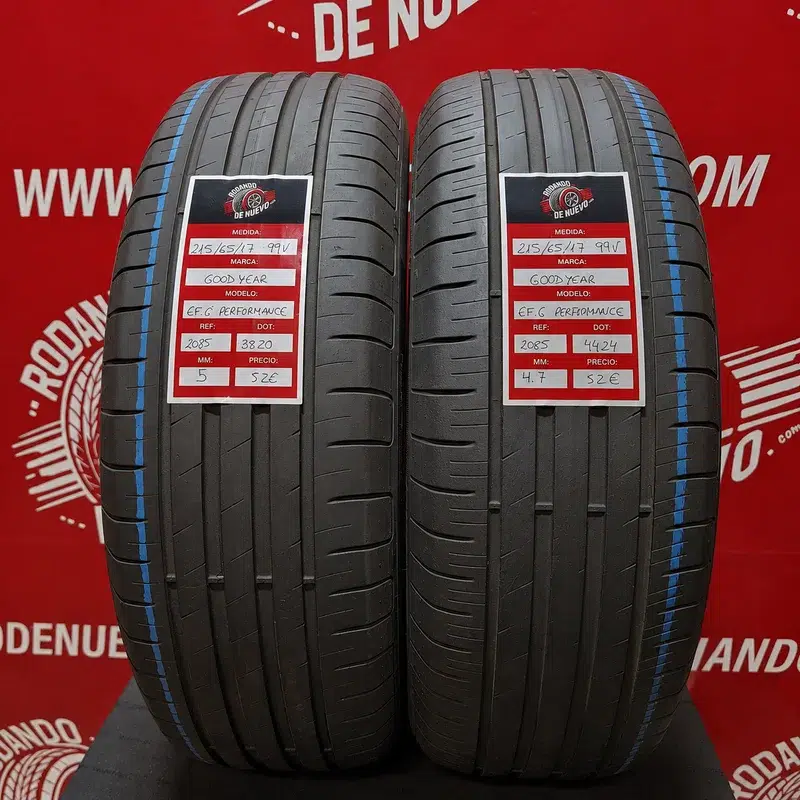 2x 215 65 17 99V Neumáticos Goodyear 5/4.7 mm DOT 3820/4424 [R. 2085]