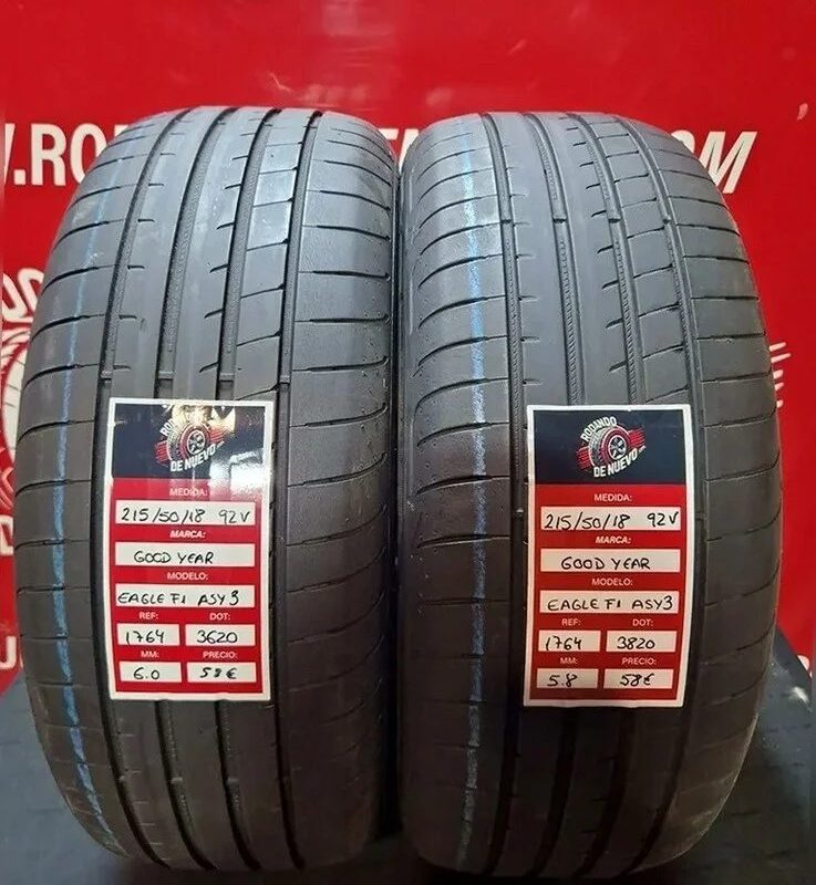 2x 215 50 18 92V Neumáticos Goodyear 6/5.8 mm DOT 3620/3820 [R. 1764]