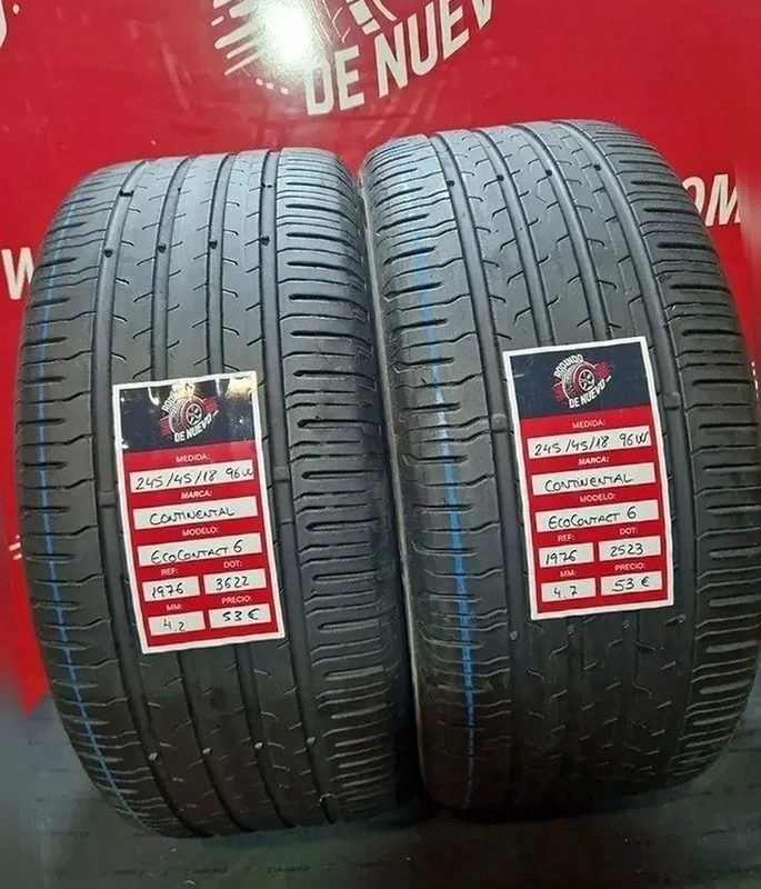 2x 245 45 18 96W Neumáticos CONTINENTAL 4.7/4.2 mm DOT 3622/2523 [R. 1976]