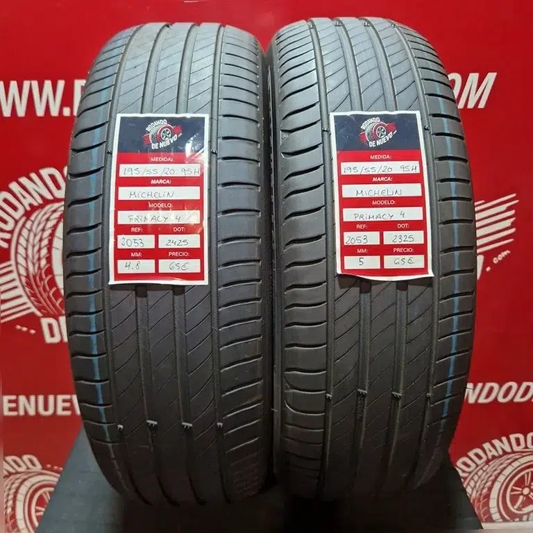 2x 195 55 20 95H MICHELIN Neumáticos 4.8/5 mm DOT 2425/2325 [R. 2053]