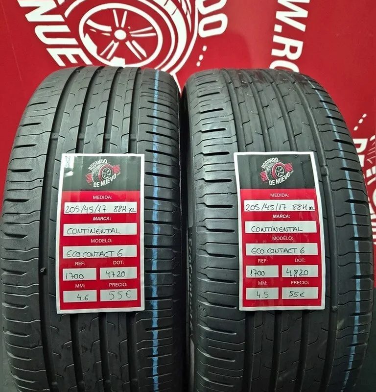 2x 205 45 17 88H Neumáticos Continental 4.5/4.6 mm DOT 4720 [R. 1700]