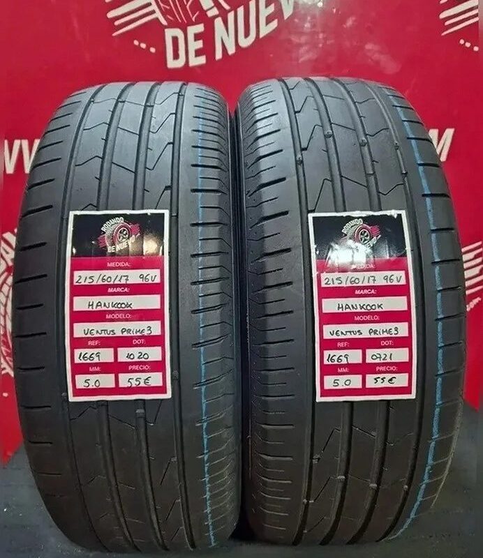 2x 215 60 17 96V Neumáticos Hankook 5 mm DOT 1020/0721 [R. 1669]