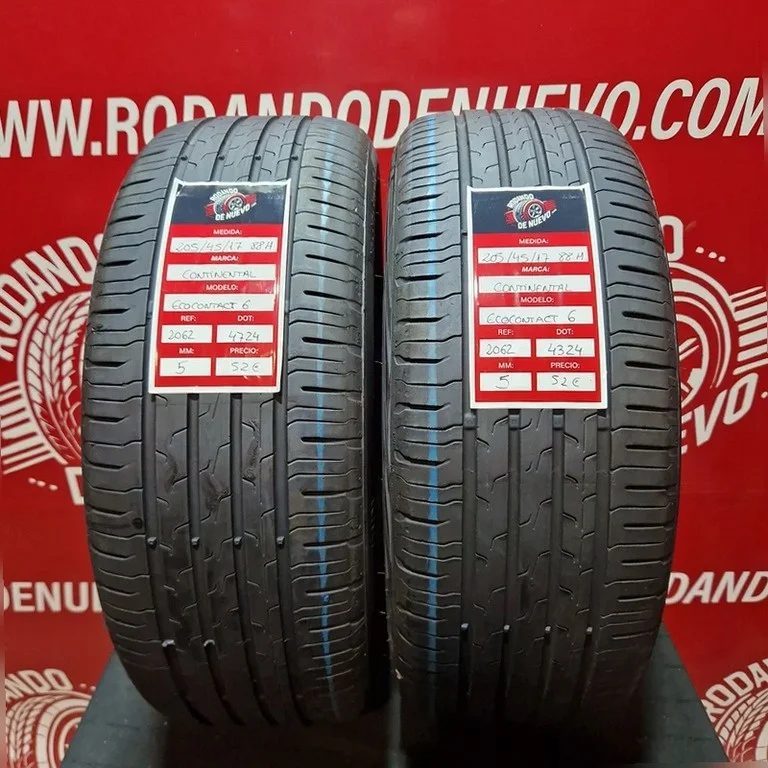 2x 205 45 17 88H NEUMÁTICOS Continental 5 mm DOT 4724/4324 [R. 2062]